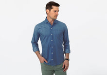 Load image into Gallery viewer, The Cadet Blue Beacon Denim Casual Shirt Casual Shirt- Ledbury