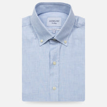 Load image into Gallery viewer, The Light Blue Heather Pennington Houndstooth Casual Shirt Casual Shirt- Ledbury