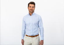 Load image into Gallery viewer, The Light Blue Heather Pennington Houndstooth Casual Shirt Casual Shirt- Ledbury