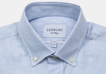 Load image into Gallery viewer, The Light Blue Heather Pennington Houndstooth Casual Shirt Casual Shirt- Ledbury