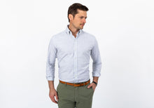 Load image into Gallery viewer, The Light Grey Heather Pennington Houndstooth Casual Shirt Casual Shirt- Ledbury