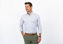 Load image into Gallery viewer, The Light Grey Heather Pennington Houndstooth Casual Shirt Casual Shirt- Ledbury