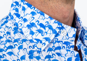 The Blue Parksley Printed Seersucker Casual Shirt Casual Shirt- Ledbury