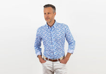 Load image into Gallery viewer, The Blue Parksley Printed Seersucker Casual Shirt Casual Shirt- Ledbury
