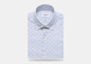 The Blue Short Sleeve Tamarack Stripe Casual Shirt Casual Shirt- Ledbury