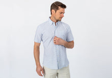 Load image into Gallery viewer, The Blue Short Sleeve Tamarack Stripe Casual Shirt Casual Shirt- Ledbury