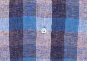 The Deep Blue Canton Linen Casual Shirt Casual Shirt- Ledbury
