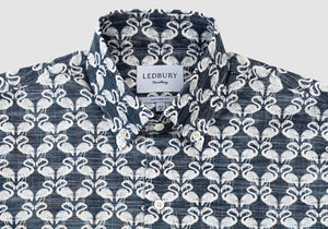 The Navy Greenhaven Print Casual Shirt Casual Shirt- Ledbury