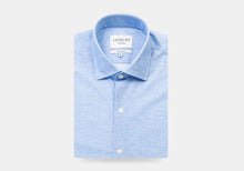 Load image into Gallery viewer, The Pool Blue Mertin Performance Chambray Print Casual Shirt Casual Shirt- Ledbury