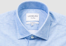 Load image into Gallery viewer, The Pool Blue Mertin Performance Chambray Print Casual Shirt Casual Shirt- Ledbury
