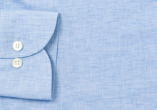 Load image into Gallery viewer, The Pool Blue Mertin Performance Chambray Print Casual Shirt Casual Shirt- Ledbury