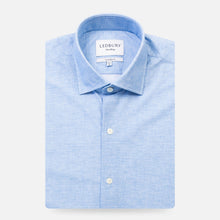 Load image into Gallery viewer, The Pool Blue Mertin Performance Chambray Print Casual Shirt Casual Shirt- Ledbury