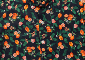 The Black Short Sleeve Partridge Print Casual Shirt Casual Shirt- Ledbury