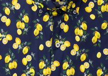 Load image into Gallery viewer, The Navy Short Sleeve Davenport Print Casual Shirt Casual Shirt- Ledbury