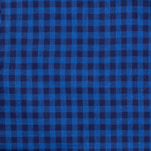 Load image into Gallery viewer, The Dark Blue Martell Cotton Linen Gingham Casual Shirt Casual Shirt- Ledbury
