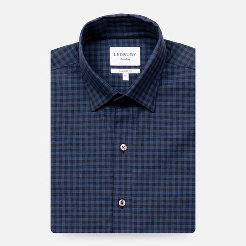The Indigo Rudgate Check Casual Shirt Casual Shirt- Ledbury