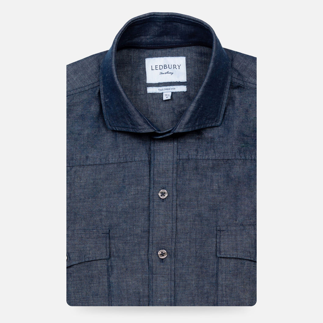 The Indigo Sherbourne Western Casual Shirt Casual Shirt- Ledbury