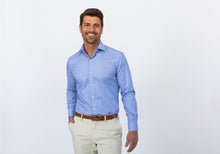 Load image into Gallery viewer, The Blue Racton Dobby Casual Shirt Casual Shirt- Ledbury