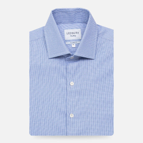 The Blue Racton Dobby Casual Shirt Casual Shirt- Ledbury