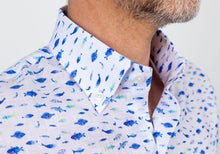 Load image into Gallery viewer, The Cobalt Short Sleeve Linen Fenbrook Print Casual Shirt Casual Shirt- Ledbury