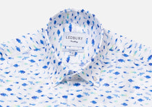 Load image into Gallery viewer, The Cobalt Short Sleeve Linen Fenbrook Print Casual Shirt Casual Shirt- Ledbury