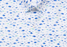 Load image into Gallery viewer, The Cobalt Short Sleeve Linen Fenbrook Print Casual Shirt Casual Shirt- Ledbury