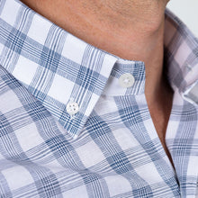 Load image into Gallery viewer, The Dark Blue Drumlin Cotton Linen Check Casual Shirt Casual Shirt- Ledbury