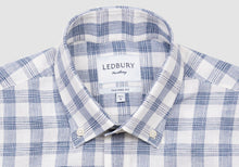 Load image into Gallery viewer, The Dark Blue Drumlin Cotton Linen Check Casual Shirt Casual Shirt- Ledbury