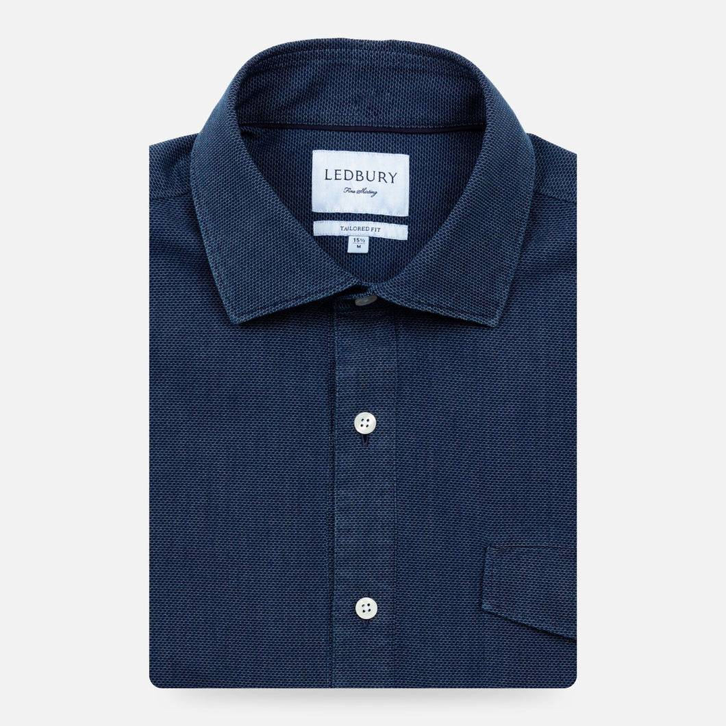 The Indigo Cole Popover Casual Shirt Casual Shirt- Ledbury