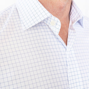 The Blue Carrington Windowpane Dress Shirt