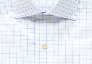 The Blue Carrington Windowpane Dress Shirt