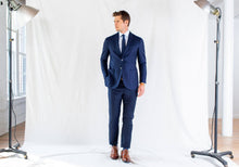 Load image into Gallery viewer, The Blue Fine Twill Mid-Spread Dress Shirt Dress Shirt- Ledbury