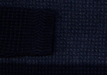 Load image into Gallery viewer, The Dark Blue Heather Britton Color Block Crew Neck Sweater