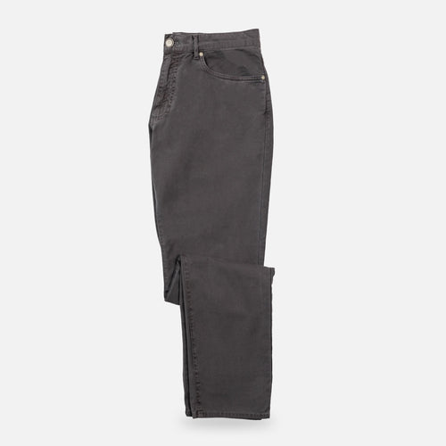 The Charcoal Franklin 5-Pocket Washed Twill Pant Pants- Ledbury