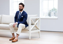 Load image into Gallery viewer, The Dark Blue Heather Beckwith Sport Coat Blazer- Ledbury