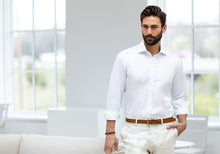 Load image into Gallery viewer, The White Fine Twill Spread Dress Shirt Dress Shirt- Ledbury
