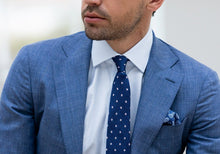 Load image into Gallery viewer, The Blue Fine Twill Spread Dress Shirt Dress Shirt- Ledbury