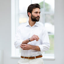 Load image into Gallery viewer, The White Fine Twill Spread Dress Shirt Dress Shirt- Ledbury
