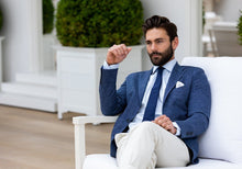 Load image into Gallery viewer, The Blue Fine Twill Spread Dress Shirt Dress Shirt- Ledbury