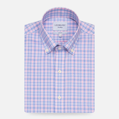 The Pink Fairford Performance Check Casual Shirt Casual Shirt- Ledbury