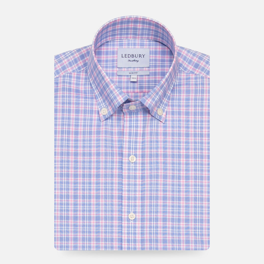 The Pink Fairford Performance Check Casual Shirt Casual Shirt- Ledbury