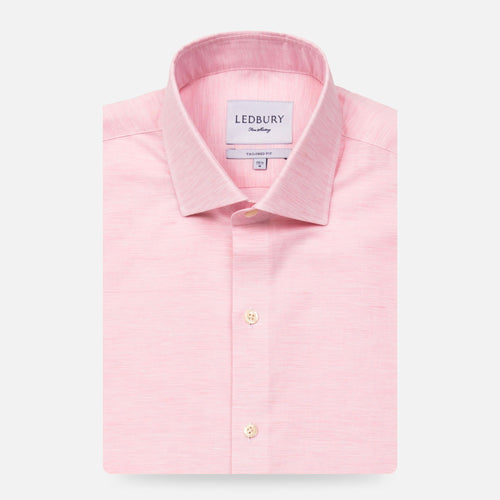 The Pink Edmundton Cotton Linen Casual Shirt Casual Shirt- Ledbury