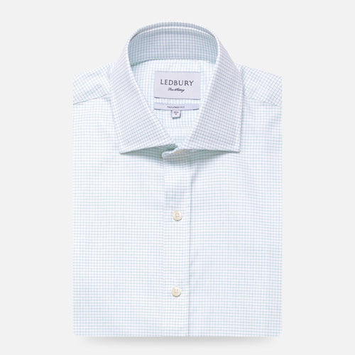 The Leaf Kentland Check Dress Shirt Dress Shirt- Ledbury