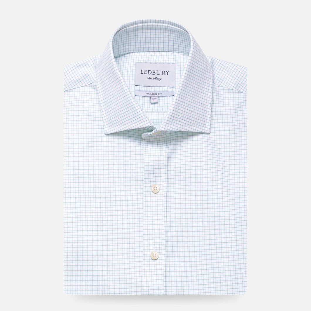 The Leaf Kentland Check Dress Shirt Dress Shirt- Ledbury
