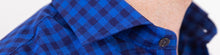 Load image into Gallery viewer, The Dark Blue Martell Cotton Linen Gingham Casual Shirt Casual Shirt- Ledbury