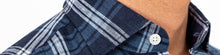 Load image into Gallery viewer, The Dark Blue Medlin Linen Plaid Casual Shirt Casual Shirt- Ledbury