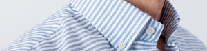 The Blue Short Sleeve Wysall Stripe Casual Shirt Casual Shirt- Ledbury