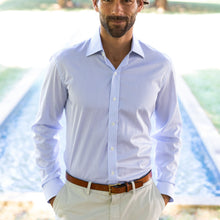Load image into Gallery viewer, The Light Blue Anderson Fine Twill Stripe Dress Shirt
