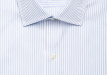 Load image into Gallery viewer, The Light Blue Anderson Fine Twill Stripe Dress Shirt