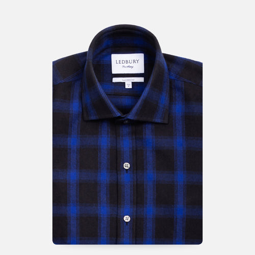The Cobalt Antonio Check Casual Shirt Casual Shirt- Ledbury